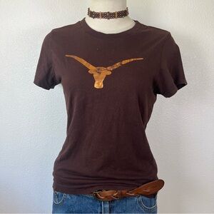 Realitee Clothing Dark Brown Bull Graphic Tee